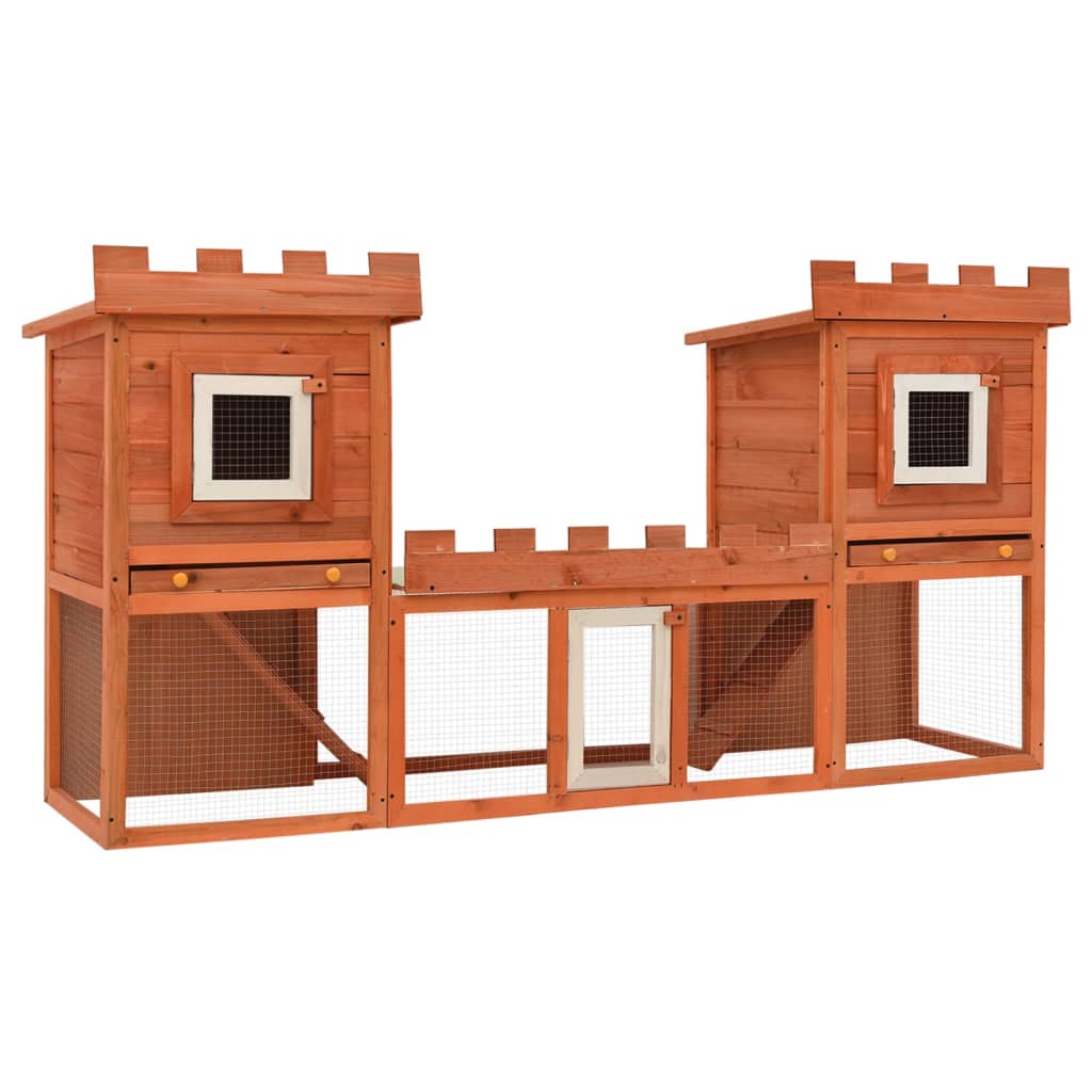 Großer Kaninchenstall Kleintierkäfig Doppelhaus - Home & Family Shop Nicolas Schwarz