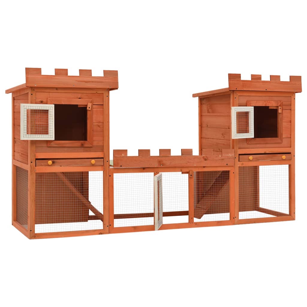 Großer Kaninchenstall Kleintierkäfig Doppelhaus - Home & Family Shop Nicolas Schwarz
