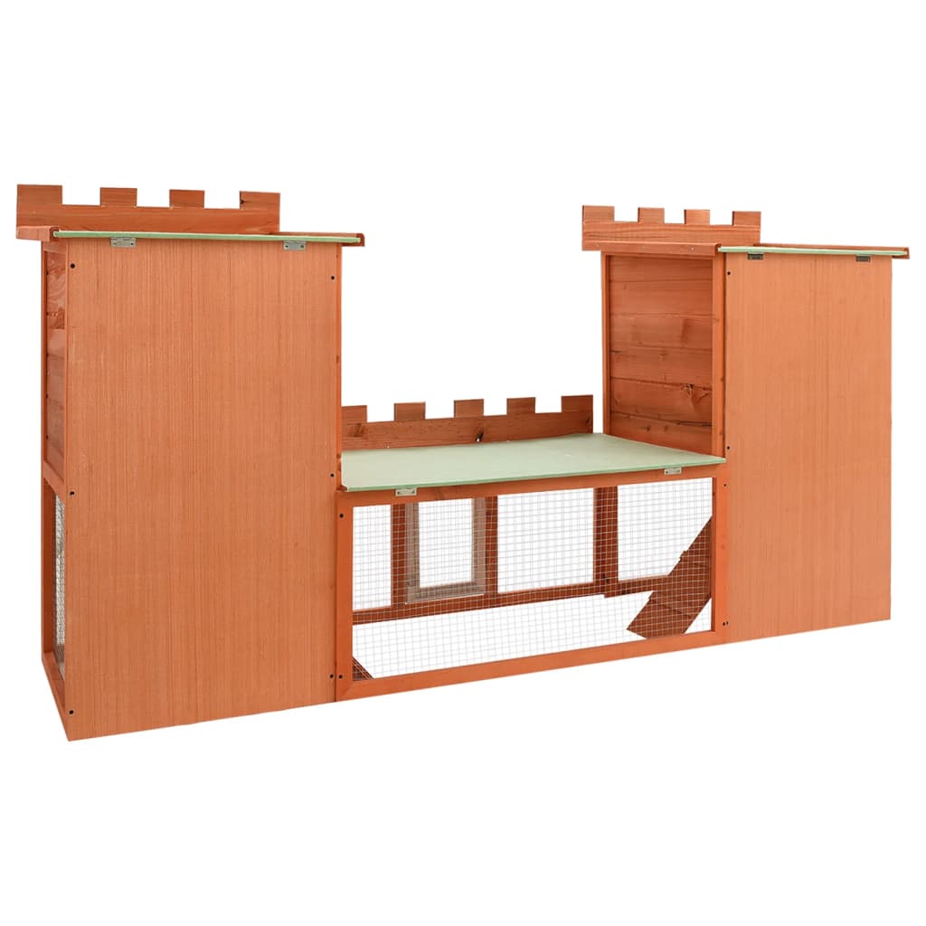 Großer Kaninchenstall Kleintierkäfig Doppelhaus - Home & Family Shop Nicolas Schwarz