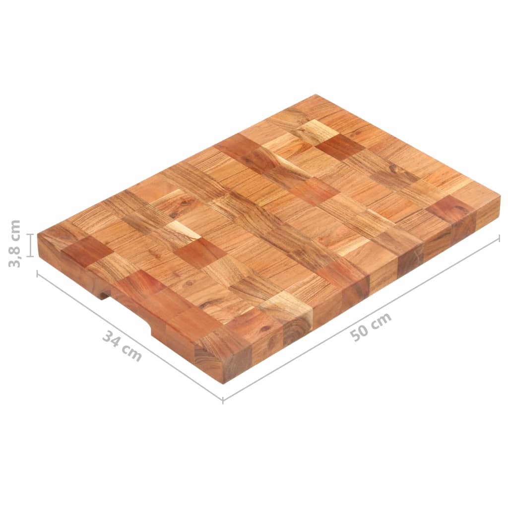 billot 50×30×3,8 cm bois d'acacia massif
