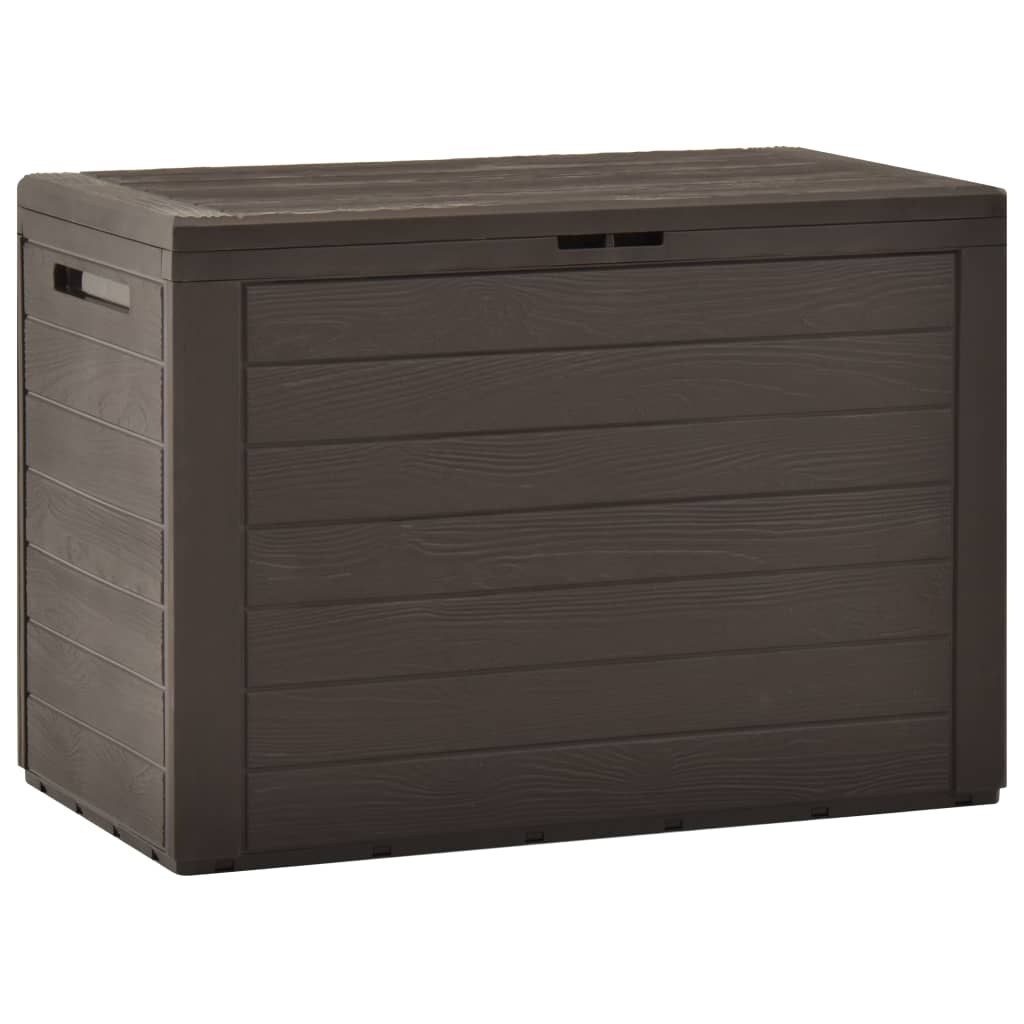 Coffre de jardin marron 78x44x55 cm