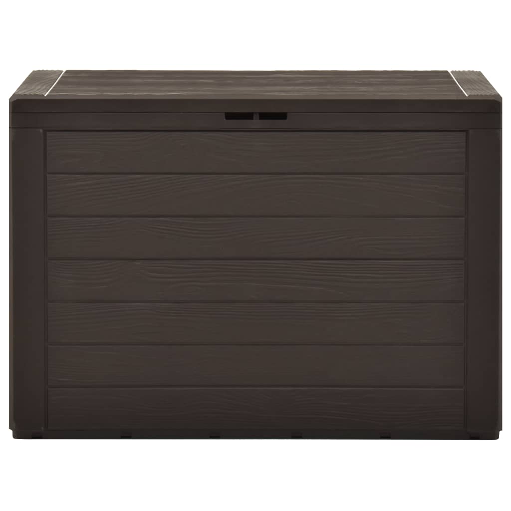 Coffre de jardin marron 78x44x55 cm