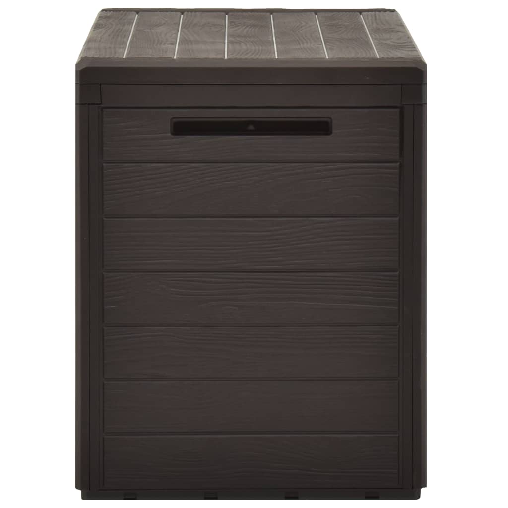 Coffre de jardin marron 78x44x55 cm