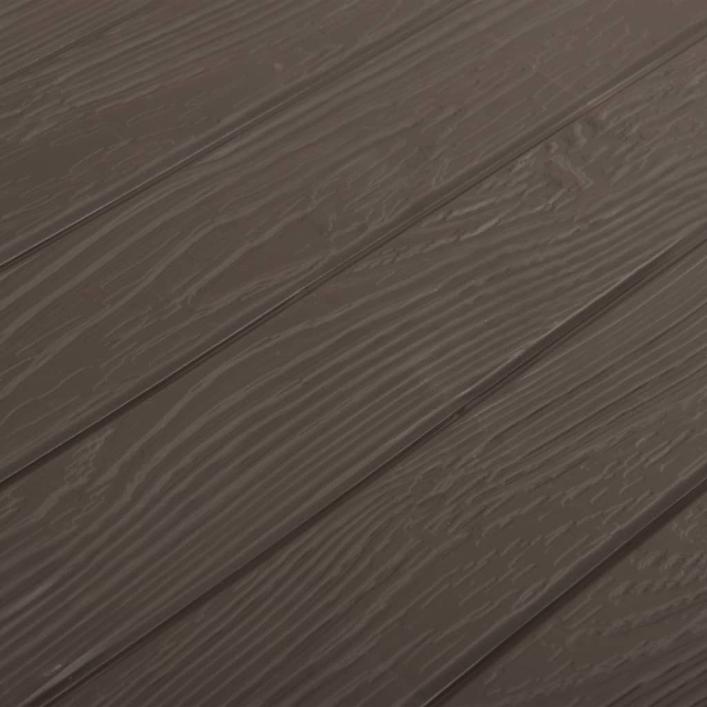Coffre de jardin marron 116x44x55 cm