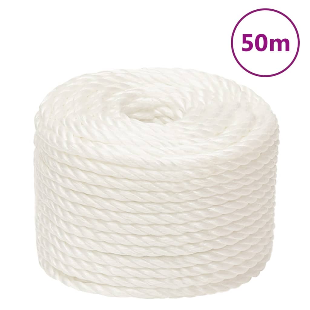 Arbeitsseil Weiß 14 mm 50 m Polypropylen