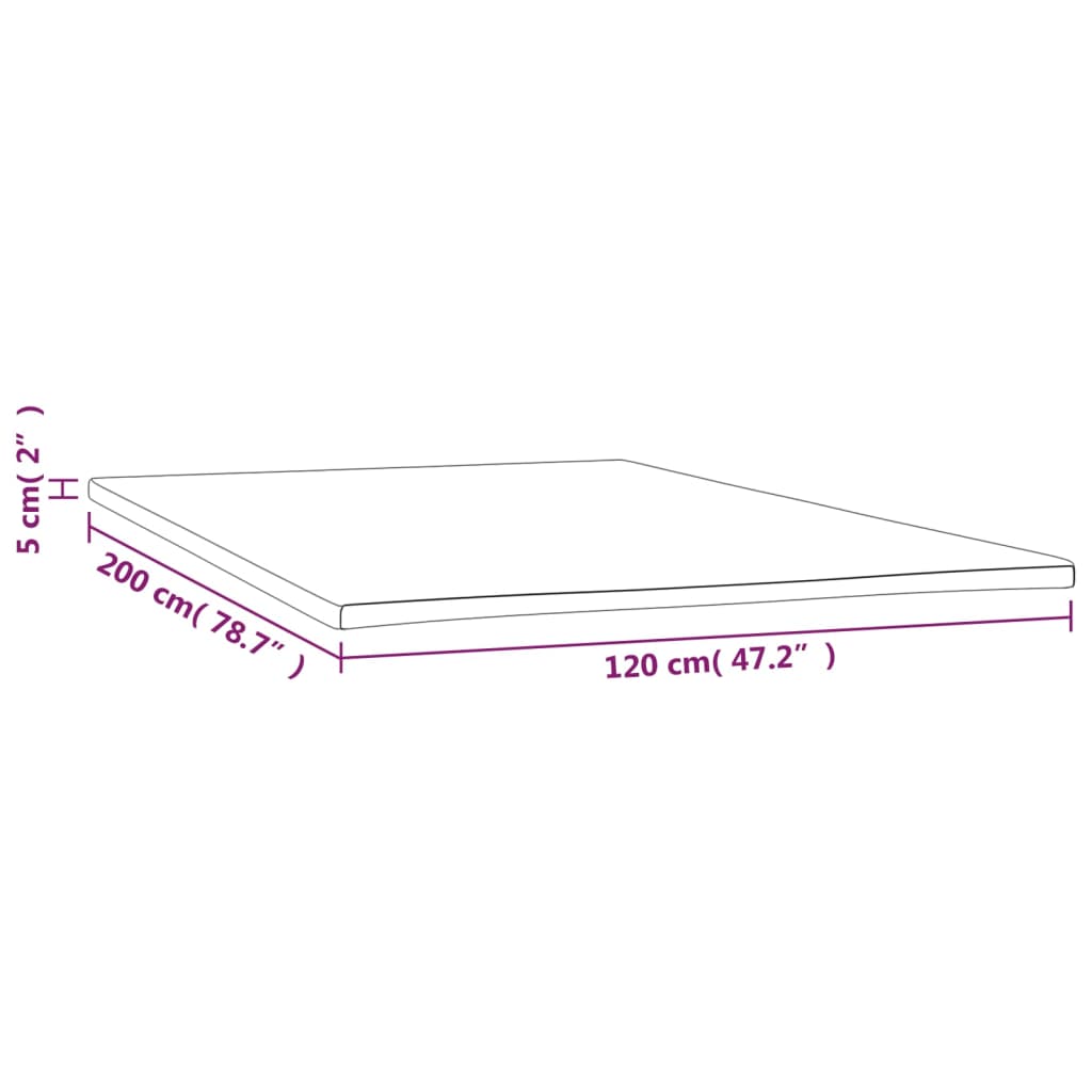 Matratzenauflage 120x200x5 cm - Home & Family Shop Nicolas Schwarz