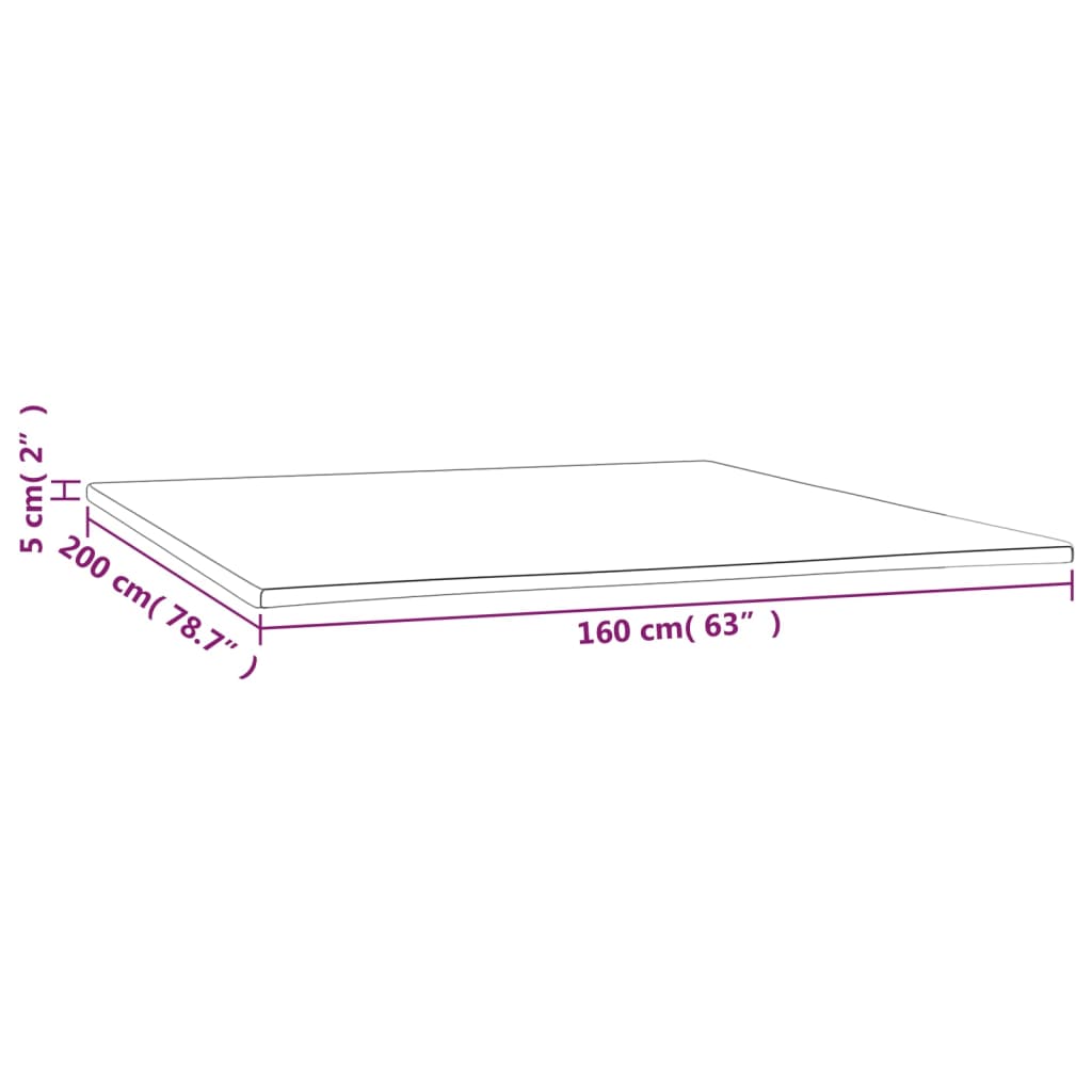 Matratzenauflage 160x200x5 cm - Home & Family Shop Nicolas Schwarz