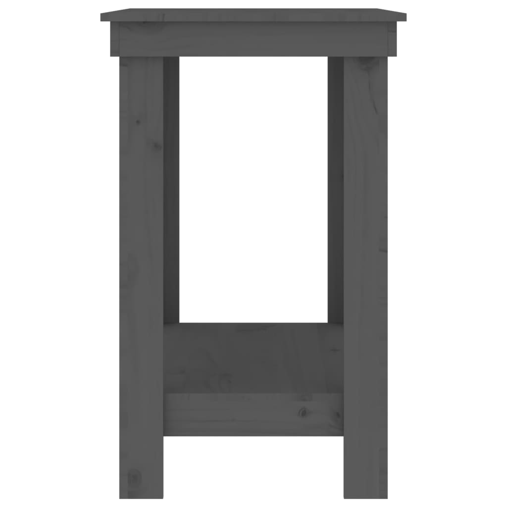 Werkbank Grau 80x50x80 cm Massivholz Kiefer