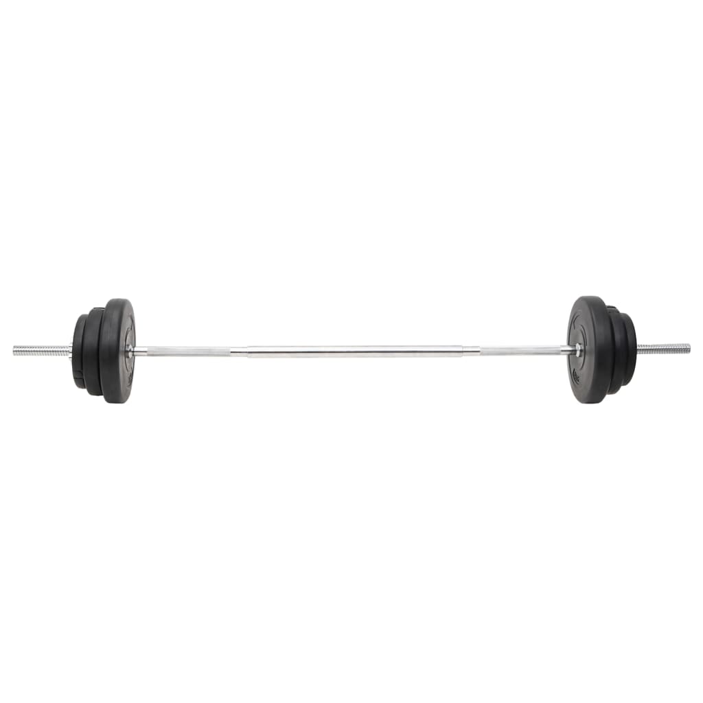 Langhantel und Kurzhantel mit Gewichten 90 kg