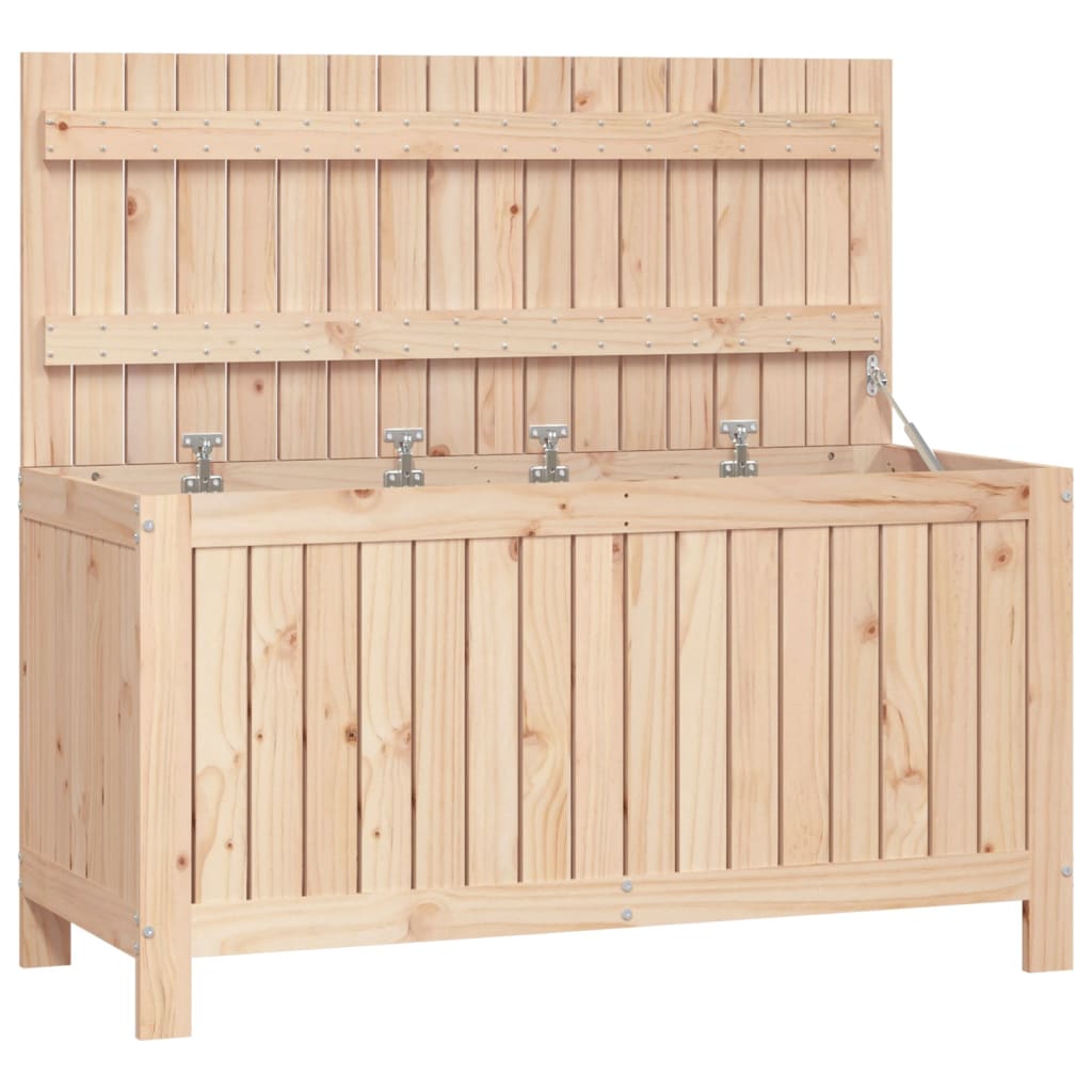 Coffre de jardin 115x49x60 cm Bois de pin massif