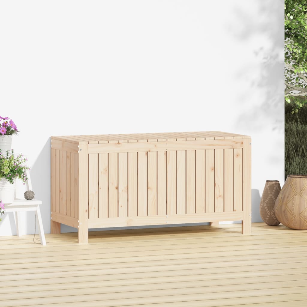 Coffre de jardin 115x49x60 cm Bois de pin massif