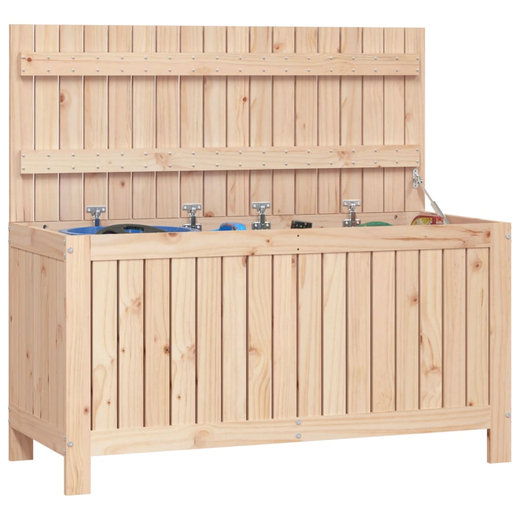 Coffre de jardin 115x49x60 cm Bois de pin massif