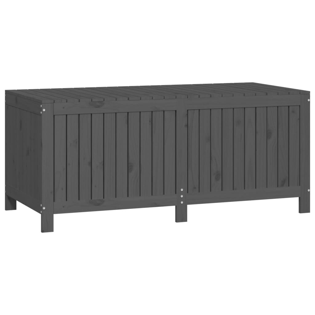 Coffre de jardin Gris 147x68x64 cm Pin massif
