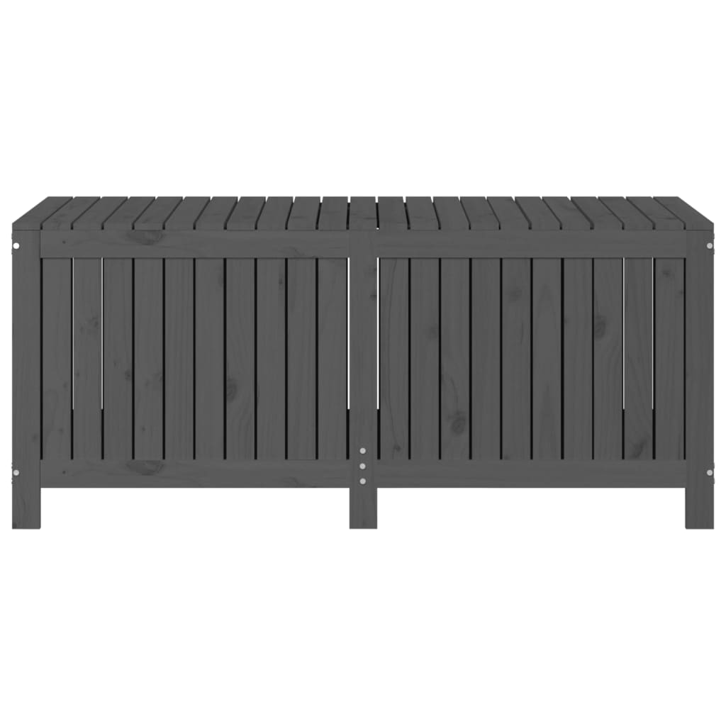 Coffre de jardin Gris 147x68x64 cm Pin massif
