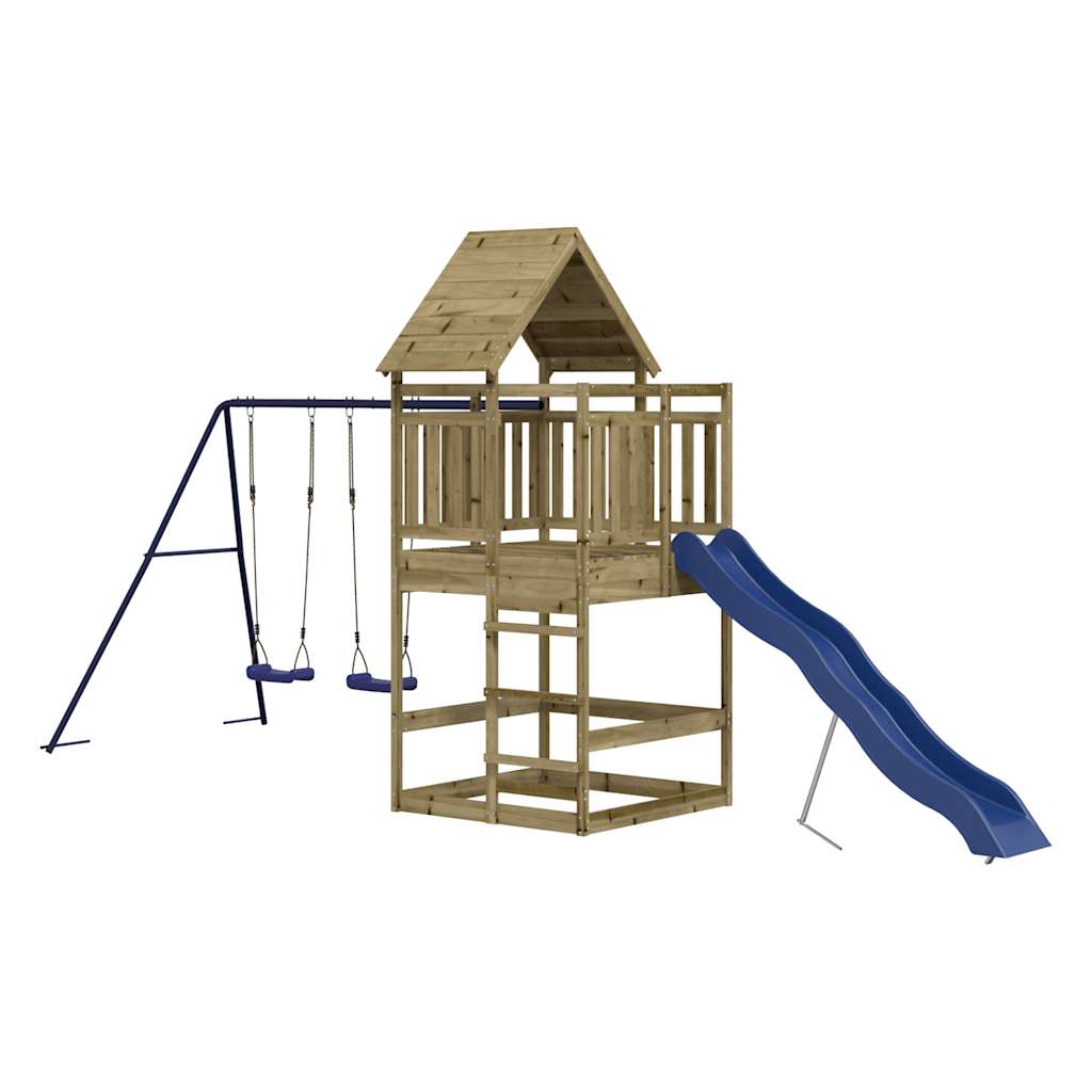 Spielturm Imprägniertes Kiefernholz - Home & Family Shop Nicolas Schwarz