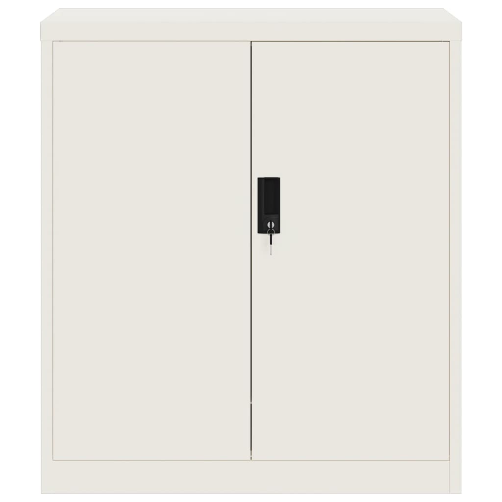 Filing Cabinet White 79x40x90 cm Steel