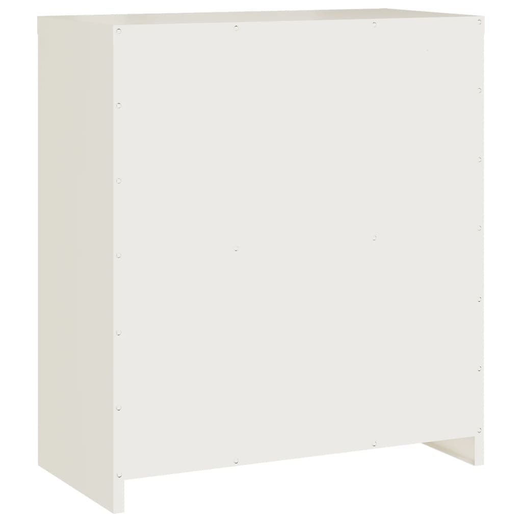 Filing Cabinet White 79x40x90 cm Steel
