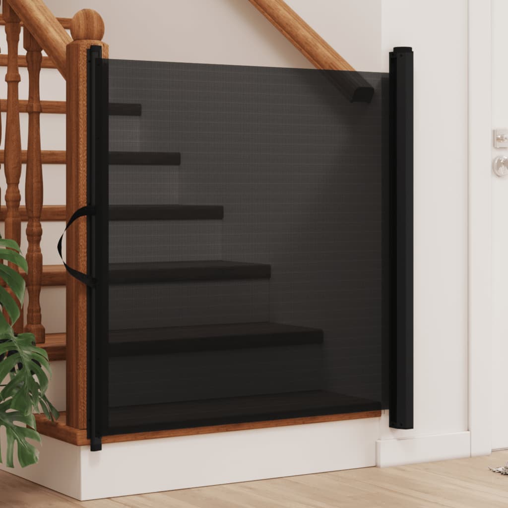 Haustier-Barriere Ausziehbar Schwarz 102,5x125 cm - Home & Family Shop Nicolas Schwarz