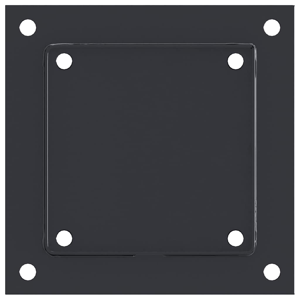 Pfostenträger Quadrat 12 Stk. 141x141mm Stahl Pulverbeschichtet