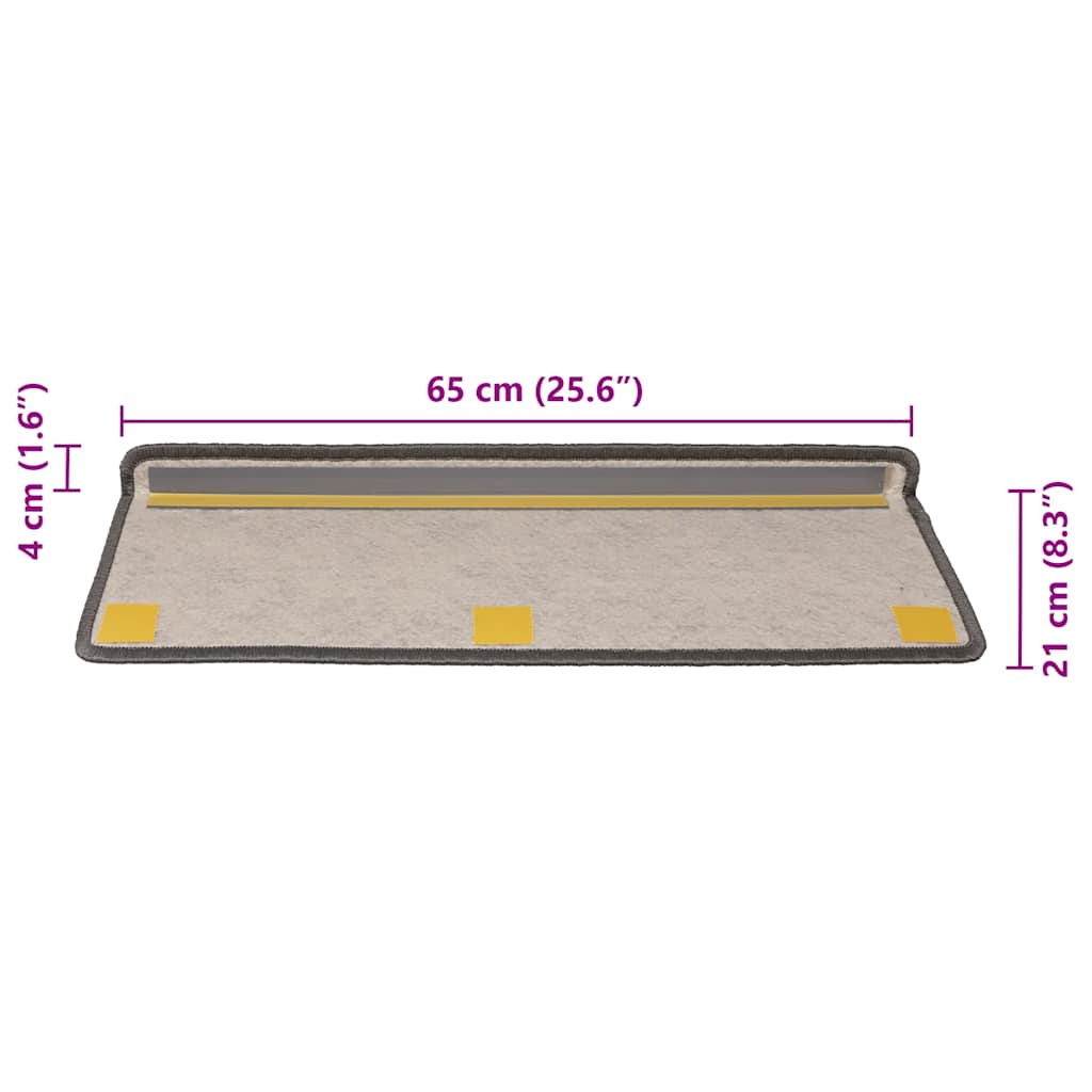 Stufenmatten Selbstklebend Sisal-Optik 30 Stk. 65x21x4cm