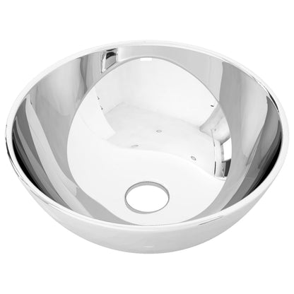 Waschbecken 28 x 10 cm Keramik Silbern - Home & Family Shop Nicolas Schwarz