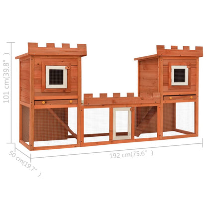 Großer Kaninchenstall Kleintierkäfig Doppelhaus - Home & Family Shop Nicolas Schwarz