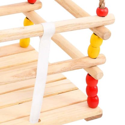 Babyschaukel mit Sicherheitsgurt Massivholz Kiefer - Home & Family Shop Nicolas Schwarz