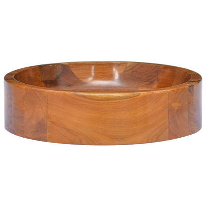 Waschbecken Massivholz Teak Φ40x10 cm - Home & Family Shop Nicolas Schwarz