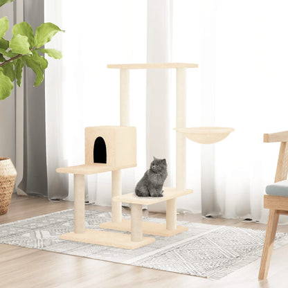 Kratzbaum mit Sisal-Kratzsäulen Creme 94,5 cm - Home & Family Shop Nicolas Schwarz