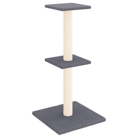 Kratzbaum mit Sisal-Kratzsäulen Dunkelgrau 73 cm - Home & Family Shop Nicolas Schwarz