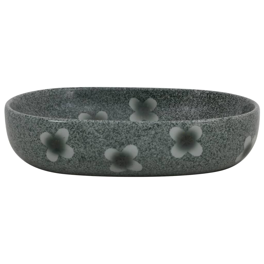 Aufsatzwaschbecken Blau Oval 59x40x14 cm Keramik - Home & Family Shop Nicolas Schwarz