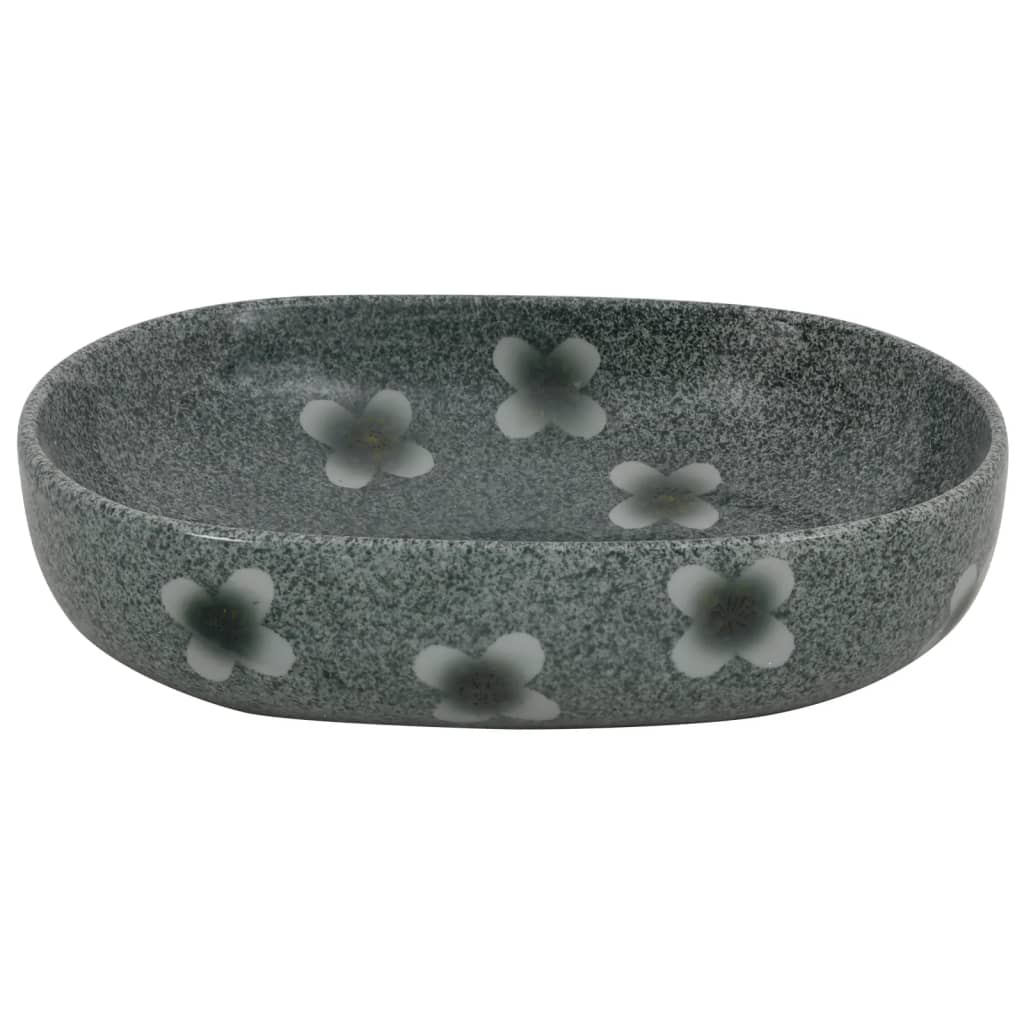Aufsatzwaschbecken Blau Oval 59x40x14 cm Keramik - Home & Family Shop Nicolas Schwarz