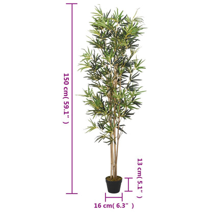 Bambusbaum Künstlich 828 Blätter 150 cm Grün - Home & Family Shop Nicolas Schwarz
