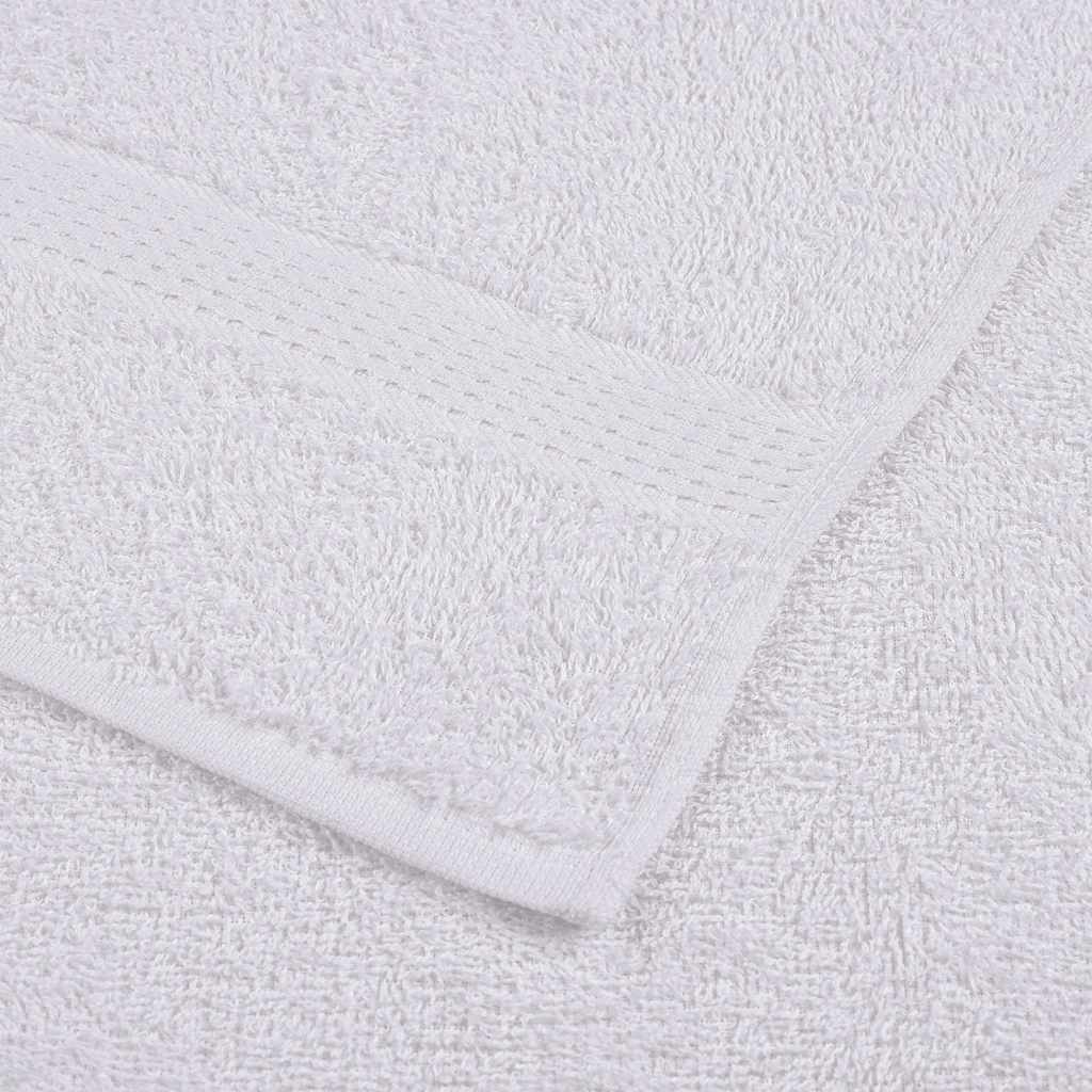 Gästetücher 2 Stk. Weiß 30x50 cm 360 g/m² 100% Baumwolle - Home & Family Shop Nicolas Schwarz