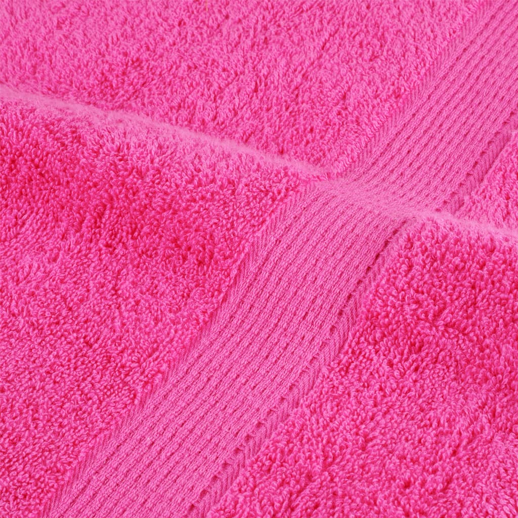 Premium-Handtücher SOLUND 10 Stk. Rosa 100x200 cm 600 g/m² - Home & Family Shop Nicolas Schwarz